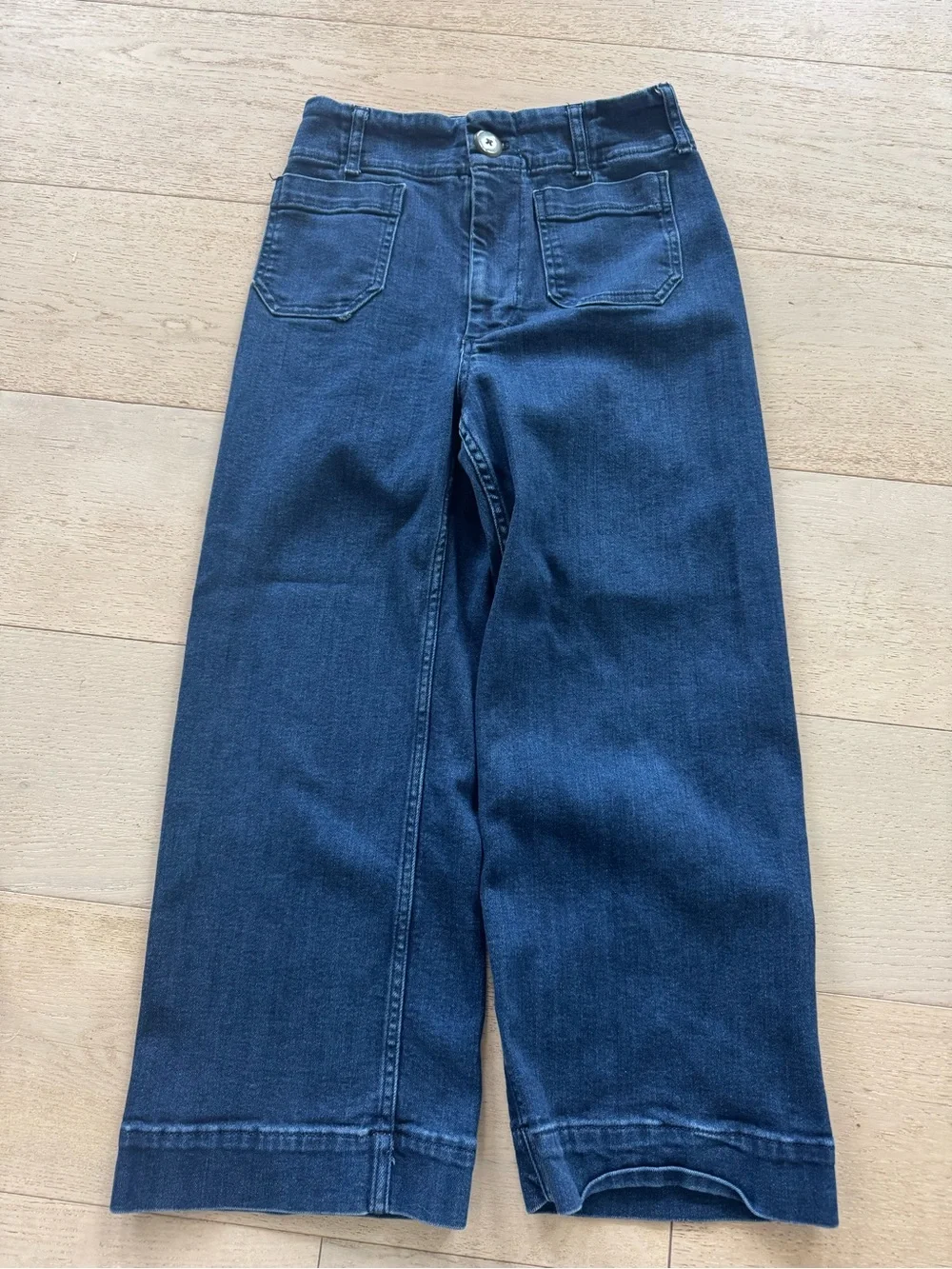 Maeve Colette Crop High Rise Wide Leg Jeans Size 27P - Picture 3 of 9